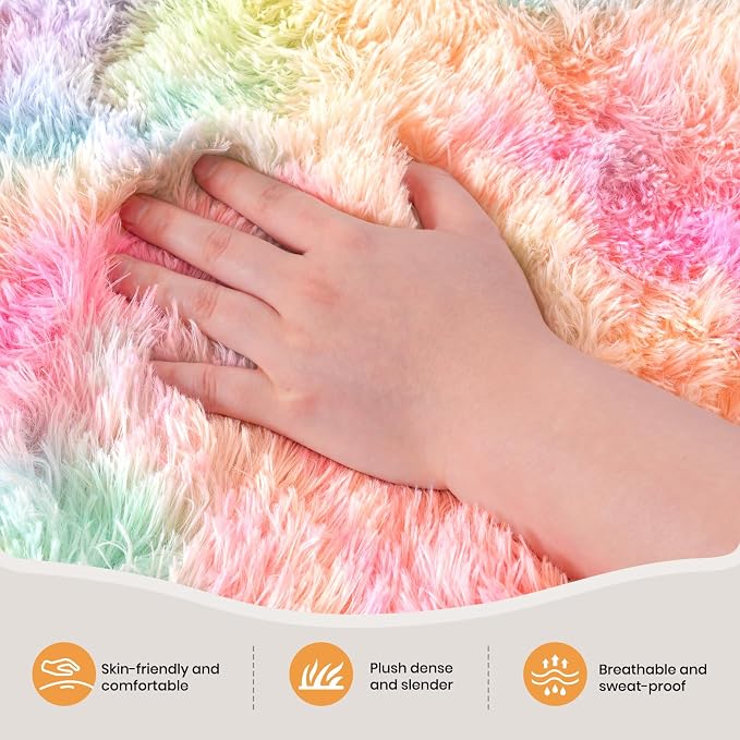 Zentavio Unicorn Rugs for Girls Room 6x9 Area Rugs for Living Room Carpet for - Image 2