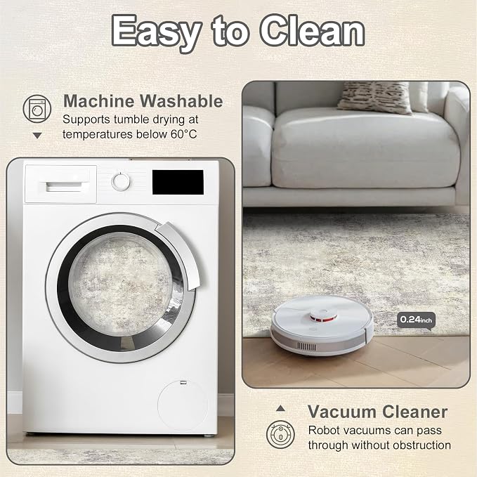 Washable Area Rug for Living Room 6x9 - Image 4