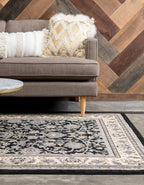 Rugs.com Yasmin Collection Rug – 7' x 10' Black Medium Rug Perfect - Image 8