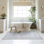 Fame Living Pink Oushak Rug, Modern Small Rugs, Door Mat, Doormat - Image 9