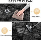 Height Pile 1.4" Plush Rug Shaggy Soft Fluffy Rug Non-Slip Indoor Floor Carpet - Image 4