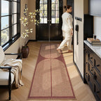 Lahome Modern Rainbow Easy Jute Entryway Runner Rug, Washable Indoor Outdoor - Image 6