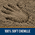 OLANLY Bathroom Rugs 24x16, Extra Soft Absorbent Chenille Bath Rugs, Rubber - Image 3