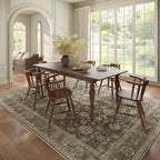 Washable 8x10 Area Rugs for Living Room, Boho Non-Slip Vintage Distress Large - Image 3