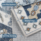 5x7 Area Rug Machine Washable Boho Rug - Image 4