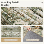 9x12 Area Rugs for Living Room, Non Slip Machine Washable Vintage Rugs - Image 6