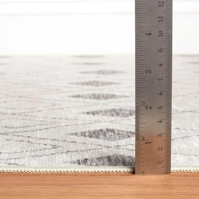 Dash & Albert Chandler Ivory Machine Washable Rug, Runner-2.5 X 8 Feet - Image 5