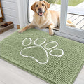 OLANLY Dog Door Mat for Muddy Paws 36x24, Paw Print Design, Absorbs Moisture by OLANLY