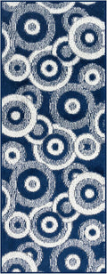21 ft Extra Long Blue Hallway Runner Rug | Non-Slip & Machine Washable | Custom by RemnazHomeDecor