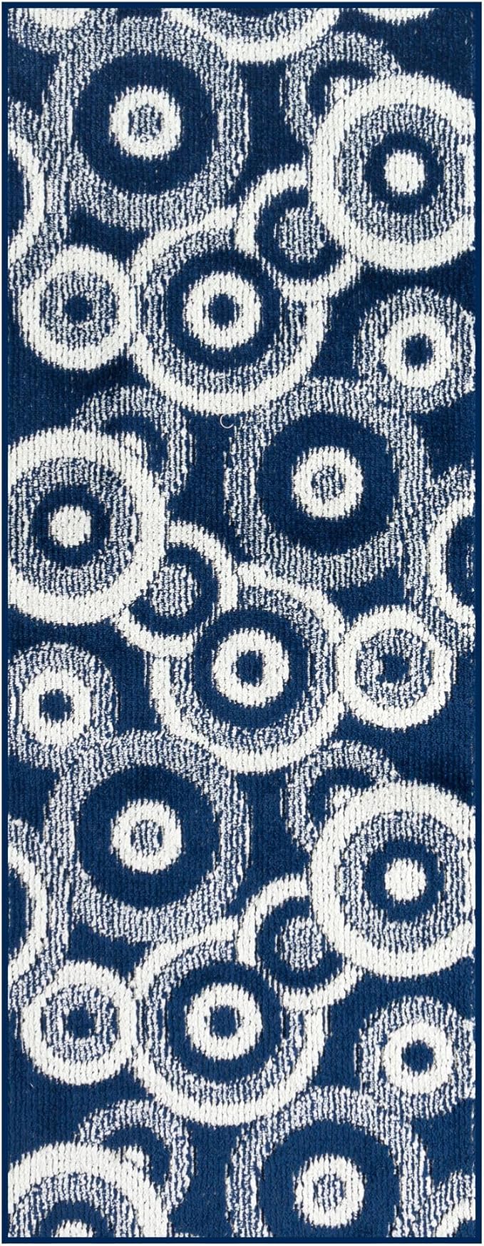 21 ft Extra Long Blue Hallway Runner Rug | Non-Slip & Machine Washable | Custom by RemnazHomeDecor