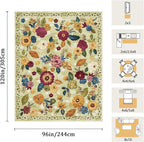 8x10 Machine Washable Area Rug for Living Room, Kids and Pets Friendly for - Image 2