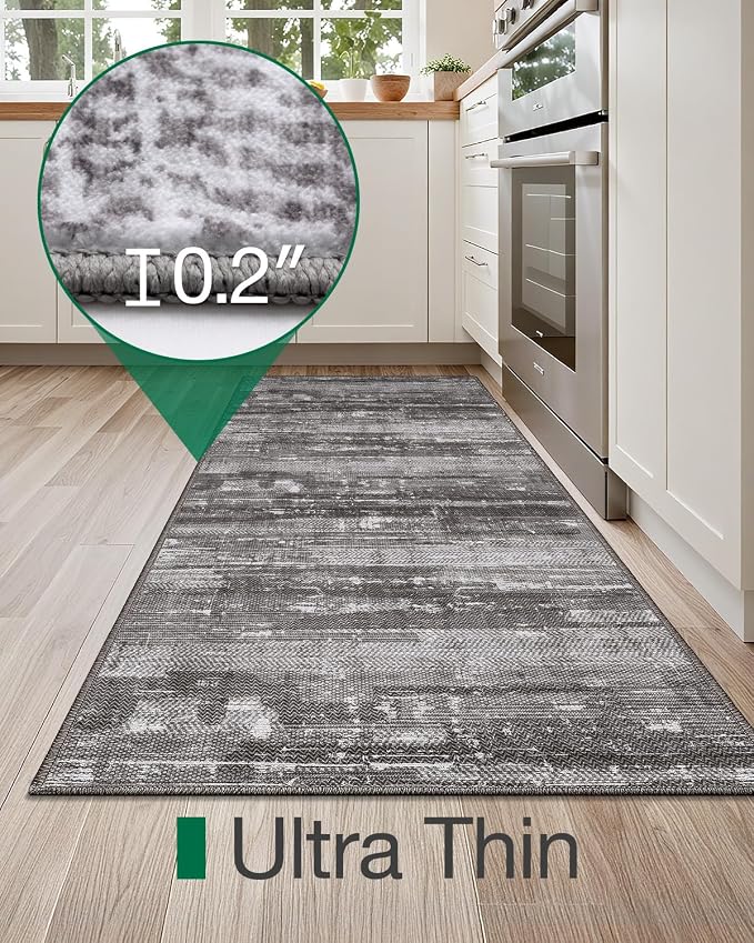 LUMI Washable Kitchen Rug 2x6 for Floor, Non Slip Runner Rugs - Image 8