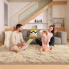 6x9 Light Tan Rugs for Living Room Bedroom, Fluffy Large Area Rug Soft Shag by Unknown