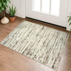 Modern Abstract Entryway Rug Indoor 2x3 Washable Rug Non-Slip Soft Small Area by lansny