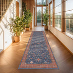 Navy Blue Runner Rug 2x6 for Kitchen, Laundry Room, Washable Non Slip Non Skid - Image 3