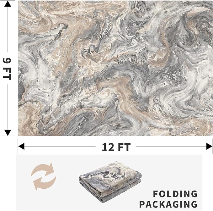 9x12 Area Rugs for Living Room, Modern Abstract Rug for Bedroom, Contemporary - Image 2