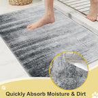 COMSLE Door Mat Soft Absorbent Indoor Front Entryway Rug Machine Washable - Image 6