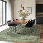 jinchan Green Floral 8x10 Area Rugs - Image 3