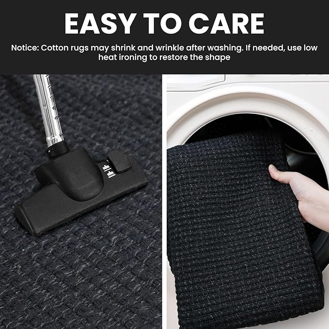 IOHOUZE Washable Exrea Long Hallway Runner Rug 3x20 Non Slip Rubber Backed - Image 4