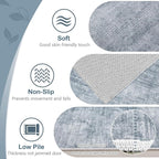 Area Rugs 6x9 Living Room: Washable Rug Modern Abstract Large Rugs Soft Non - Image 6