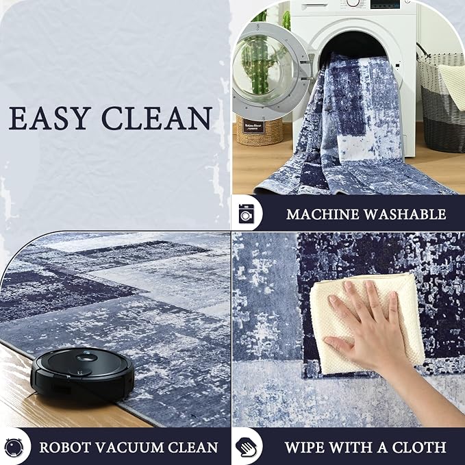 LOCHAS Washable Runner Rugs for Hallway, 2x8 Non Sip Soft Rug for Bedroom - Image 6