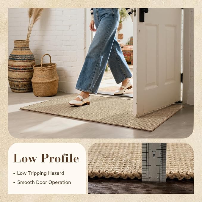 Jute Front Door Mat Indoor Entrance Indoor Door Mat Rugs - Image 6