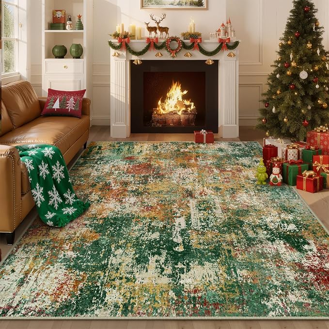 Washable Area Rugs 3'x5' Non-Slip Modern Abstract Soft - Image 9