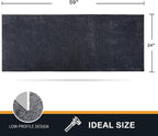 PURRUGS Dirt Trapping Door Mat 24" x 59", Non-Slip Machine Washable Entry Rug - Image 2