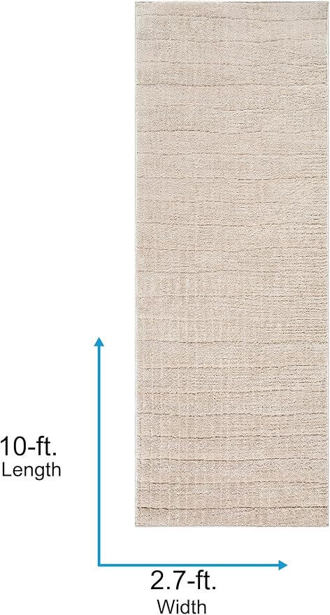 Livabliss x Our PNW Home Cascade Minimalist Striped Area Rug, Light Brown - Image 2