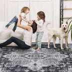 Washable 6x9 Area Rug for Living Room, Carpet for Bedroom Dining Room, Non - Image 5