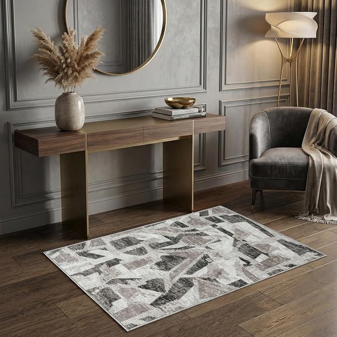 Modern Abstract Entry Rug Kitchen Bedroom Bathroom Door Mat Indoor Entrance 2X3 by IGEMAEVE