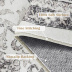 jinchan Floral 3x5 Area Rugs for Entryway - Image 4