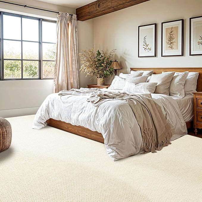 Shilucheng Wool Rug 9x12 Non-Slip, Blend 80% Wool and 20% Cotton Rugs - Image 3