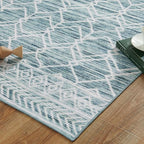 jinchan Washable Boho Area Rug 2x3 Entryway Moroccan Rug Low-Pile Geometric Rug - Image 7