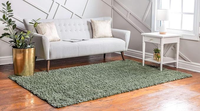 Unique Loom Davos Shag Collection Area Rug - Image 2