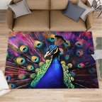 Peacock Rugs for Bedroom by Unknown
