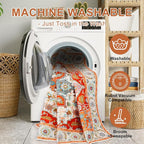 WILLSUN Washable Area Rugs, 9x12 Non-Slip Boho Large Area Rugs - Image 5