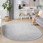 Nourison Home Nourison Essentials Silver Grey 6' x 9' Oval Area Rug by NourisonHome