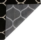 Rugs.com Lattice Frieze Collection Rug – 2' x 6' Runner Black Medium Rug Perfect - Image 8