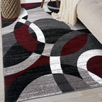 Rugshop Contemporary Abstract Circles Perfect by Rugshop
