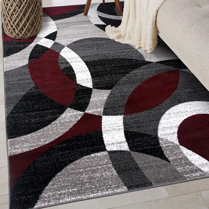 Rugshop Contemporary Abstract Circles Perfect by Rugshop