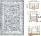 jinchan Floral 9x12 Area Rugs for Living Room - Image 2