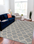 Rugs.com Lattice Collection Rug – 6x9 Light Gray Medium-Pile Rug Perfect by Rugscom