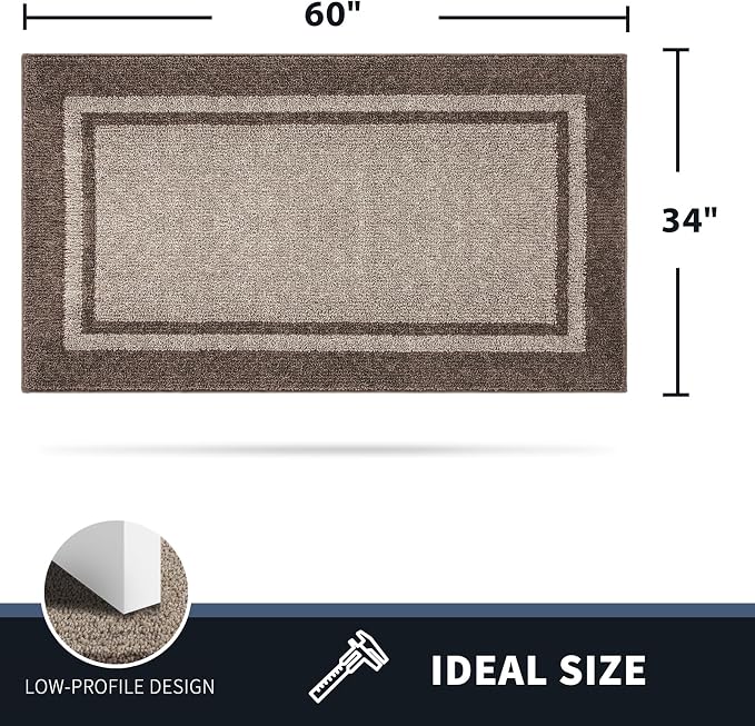 PURRUGS Dirt Trapping Door Mat 34" x 60", Non-Slip/Skid Machine Washable - Image 2