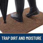 OLANLY Dog Door Mat for Muddy Paws 30x20, Absorbs Moisture and Dirt, Absorbent - Image 2