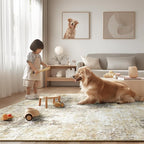 Washable Area Rugs 5'x8' Non-Slip Modern Abstract Soft - Image 8