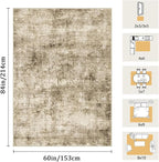5x7 Machine Washable Area Rug for Living Room, Kids and Pets Friendly for - Image 2