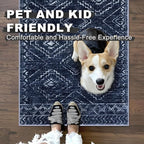 KILOCOCO Area Rug 4'x6' Entryway Rug Washable Bedroom Rugs Non Slip Printed - Image 4