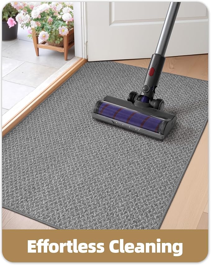 Color&Geometry Ultra Thin Indoor Door Mat Non Slip Rubber Backed Dirt Trapper - Image 8