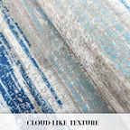 Modern Abstract 5x7 Machine Washable Area Rug Non-Slip Soft Bedroom Living Romm - Image 8